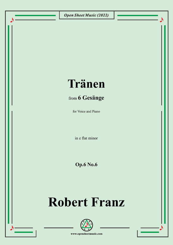 Franz-Tranen,in e flat minor,Op.6 No.6