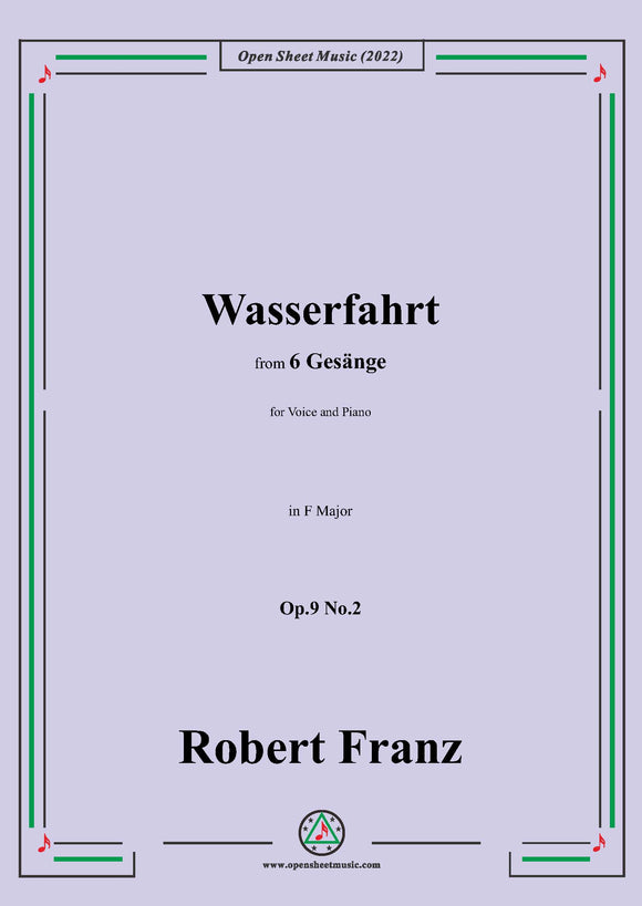 Franz-Wasserfahrt,Op.9 No.2