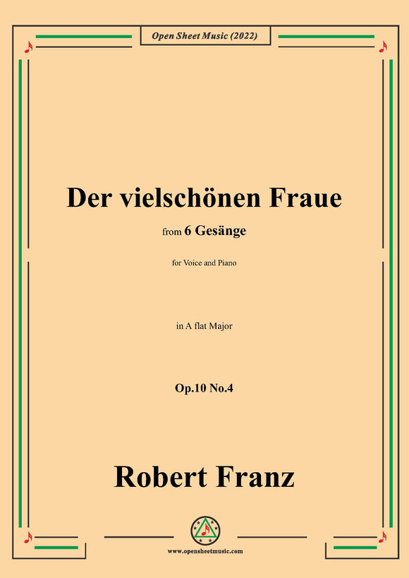 Franz-Der vielschonen Fraue