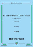 R. Franz-Da sind die bleichen Geister wieder,Op.13 No.6