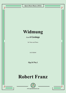 Franz-Widmung,in d minor,Op.14 No.1