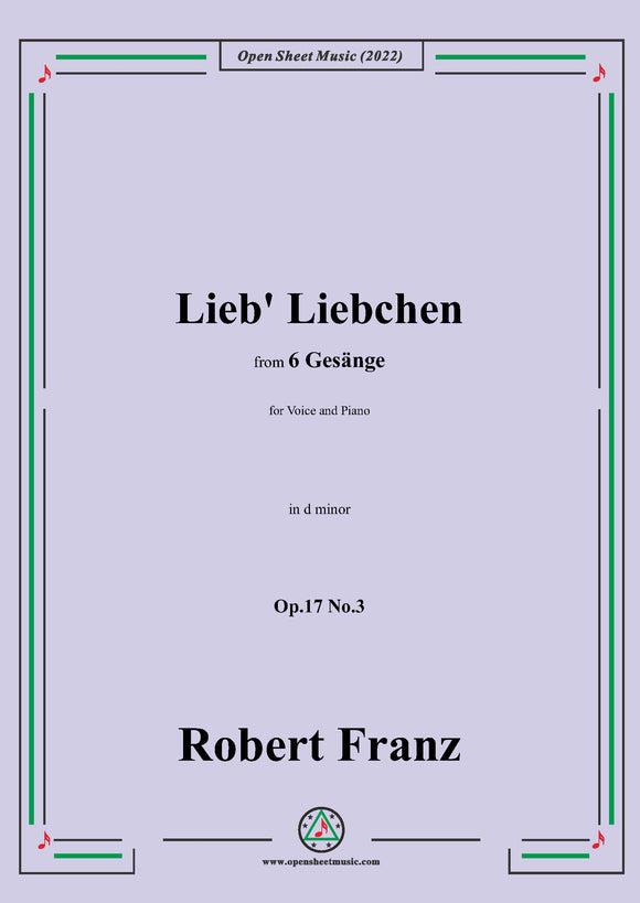 Franz-Lieb' Liebchen