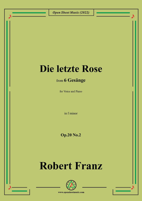 Franz-Die letzte Rose