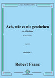 Franz-Ach,war es nie geschehen