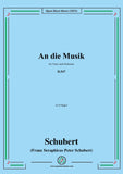 Schubert-An die Musik,D.547,for Voice and Orchestra