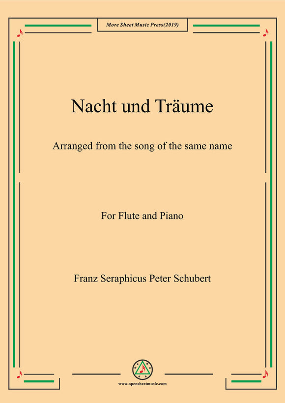 Schubert-Nacht und Träume,for Flute and Piano