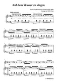 Schubert-Auf dem Wasser zu singen,for Violin and Piano