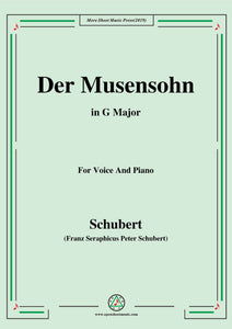 Schubert-Der Musensohn,for Voice and Piano