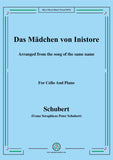 Schubert-Das Mädchen von Inistore,for Cello and Piano