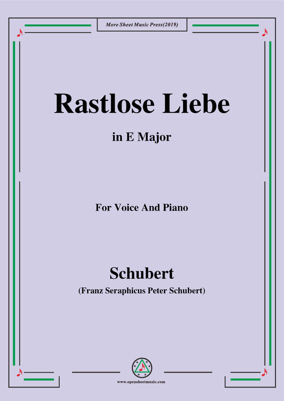 Schubert-Rastlose Liebe