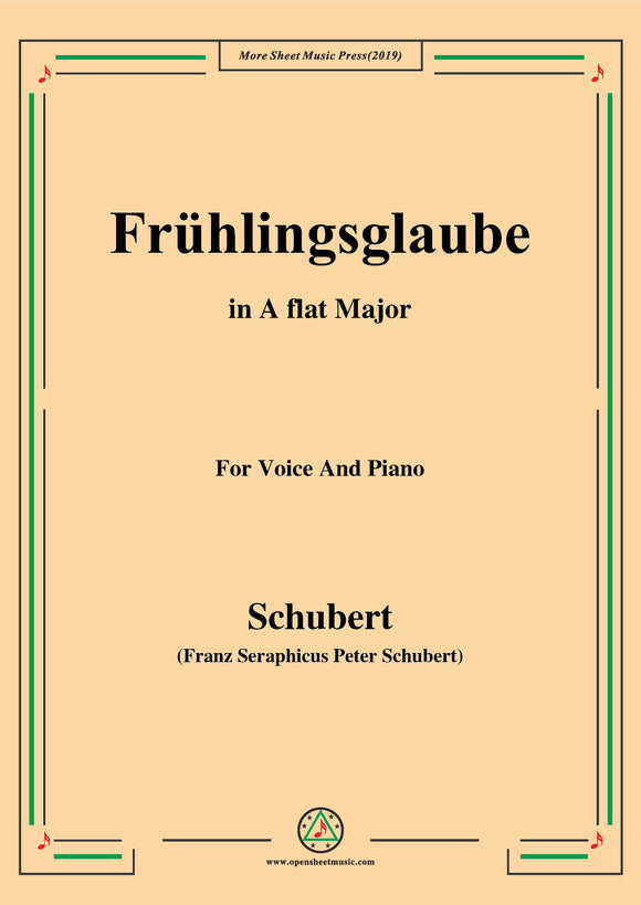 Schubert-Frühlingsglaube