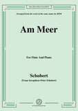 Schubert-Am meer,for Flute and Piano
