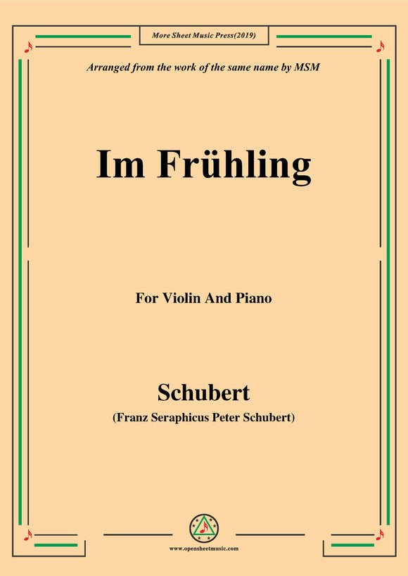 Schubert-Im Frühling