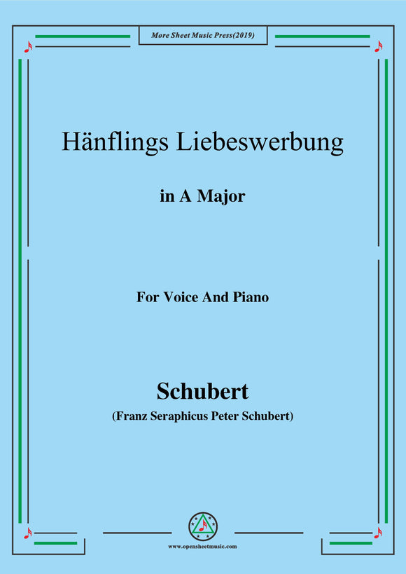 Schubert-Hanflings Liebeswerbung