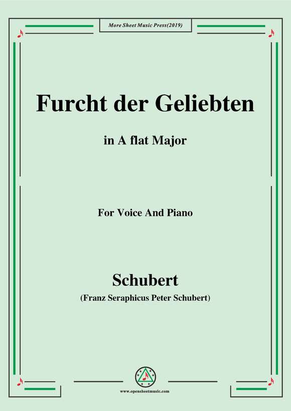 Schubert-Furcht der Geliebten