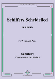 Schubert-Schiffers Scheidelied