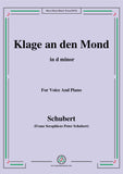 Schubert-Klage an den Mond