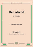 Schubert-Der Abend