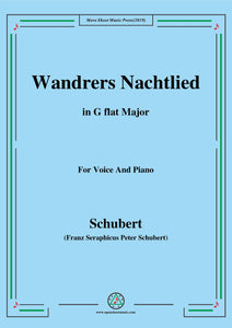 Schubert-Wandrers Nachtlied