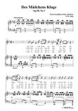 Schubert-Des Mädchens Klage