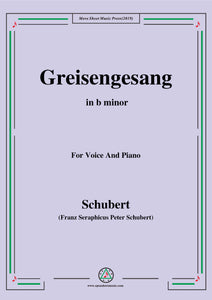 Schubert-Greisengesang