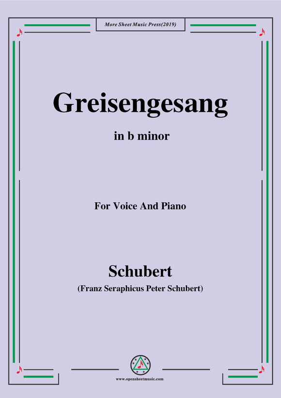 Schubert-Greisengesang