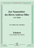 Schubert-Zur Namensfeier des Herrn Andreas Siller