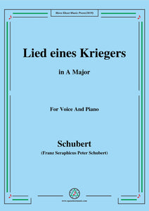 Schubert-Lied eines Kriegers,D.822
