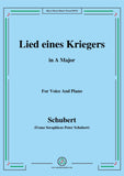 Schubert-Lied eines Kriegers,D.822
