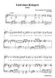 Schubert-Lied eines Kriegers,D.822