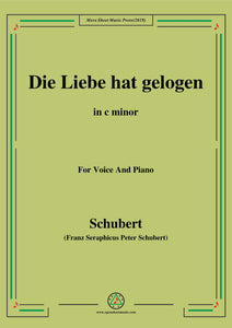 Schubert-Die Liebe hat gelogen