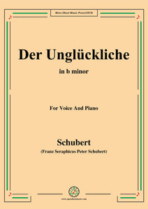 Schubert-Der Unglückliche