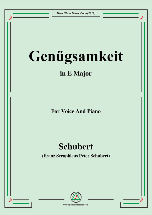 Schubert-Genügsamkeit