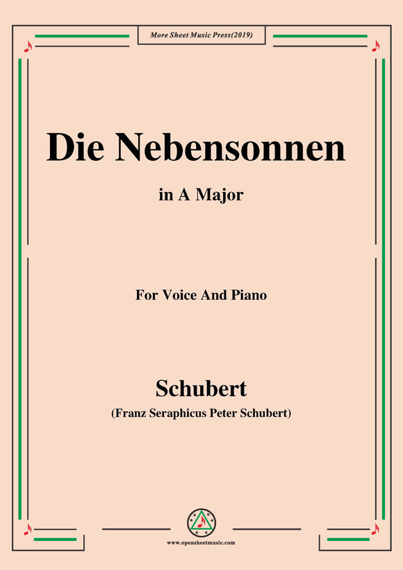 Schubert-Die Nebensonnen