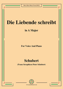 Schubert-Die Liebende schreibt