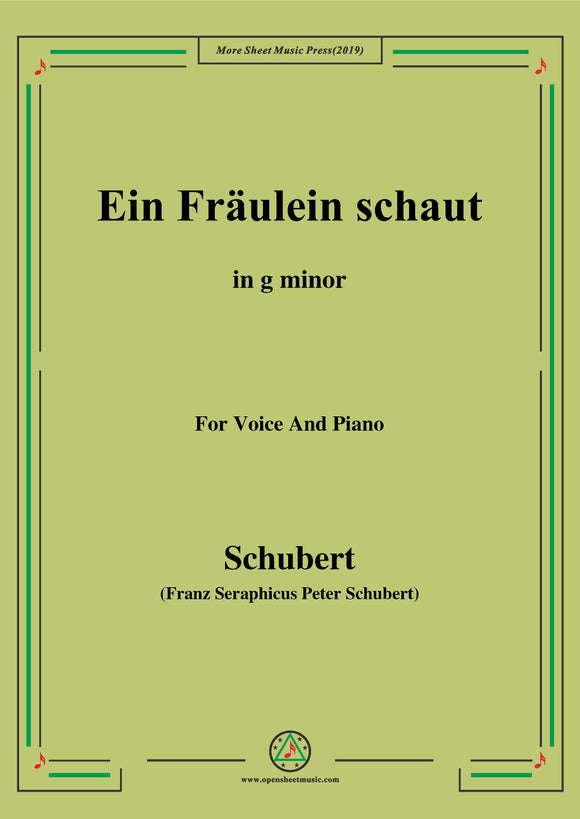 Schubert-Ballade(Ein Fräulein schaut)