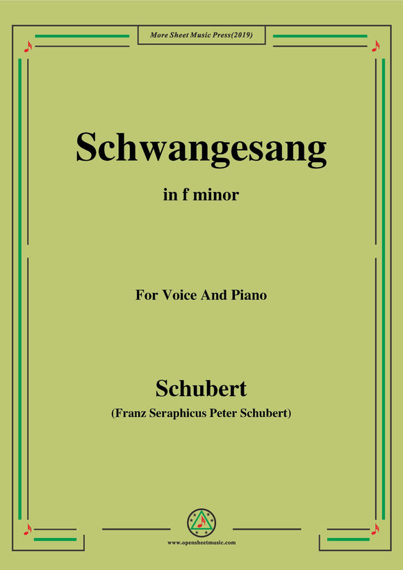 Schubert-Schwangesang