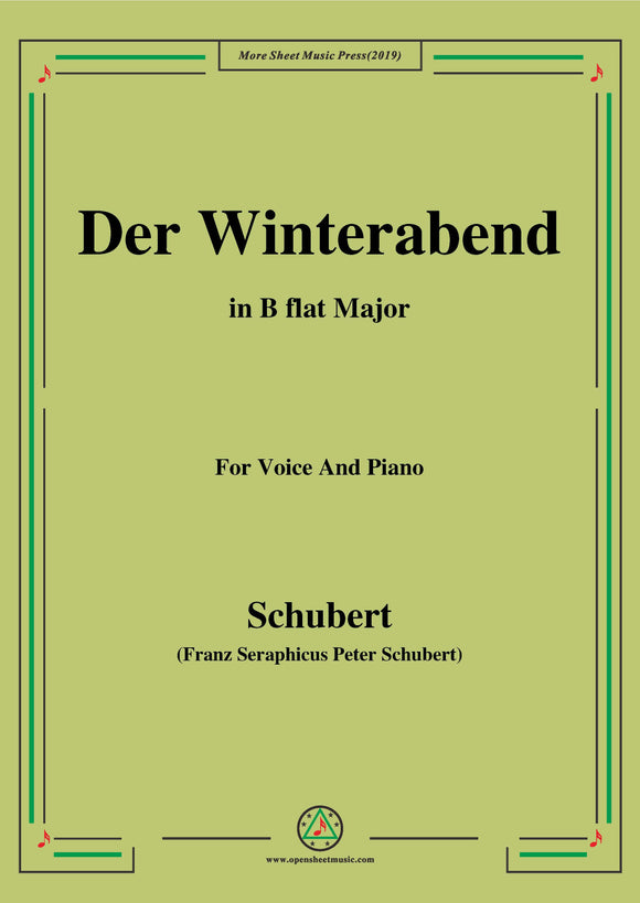 Schubert-Der Winterabend