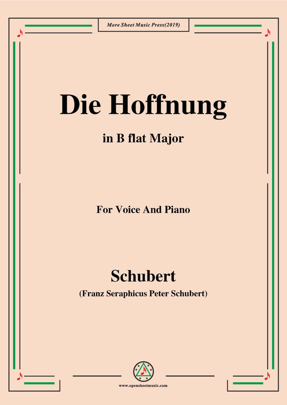 Schubert-Hoffnung(Die Hoffnung)