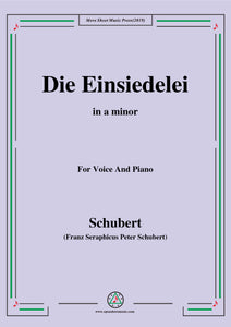 Schubert-Die Einsiedelei(The Hermitage)