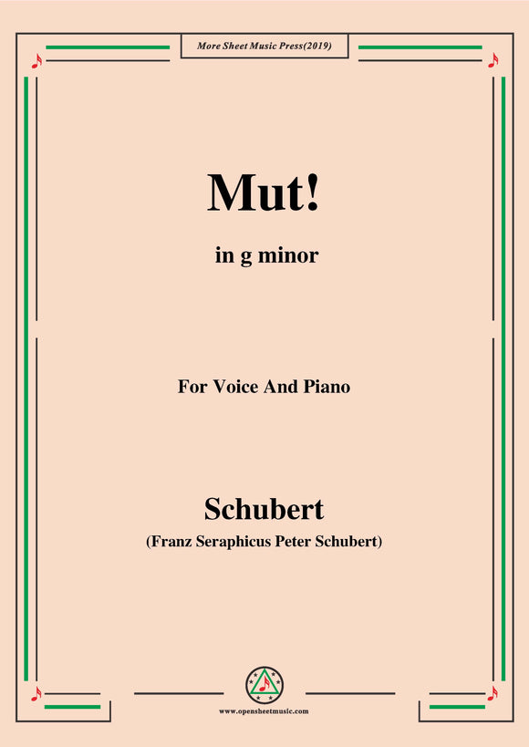Schubert-Mut!,from 'Winterreise',Op.89(D.911) No.22