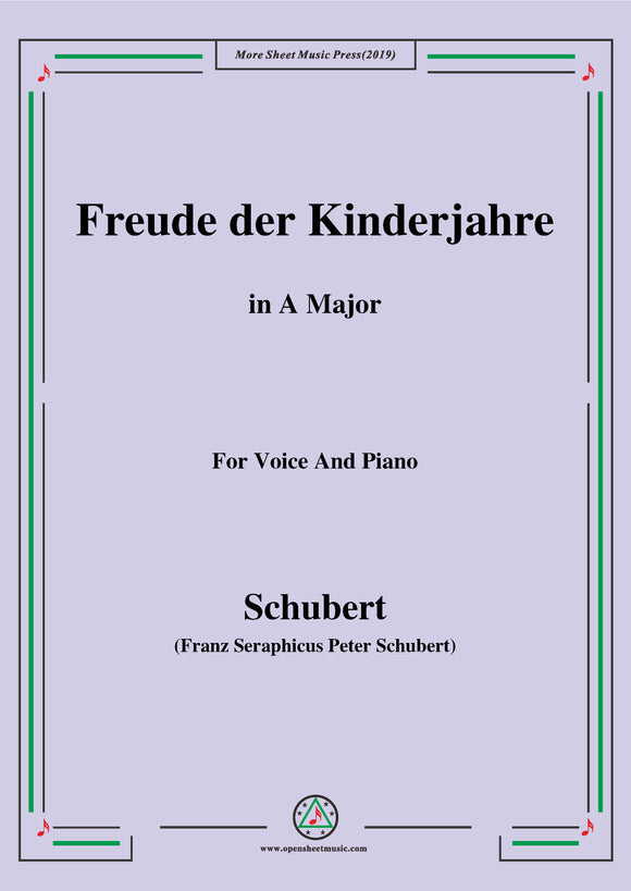 Schubert-Freude der Kinderjahre