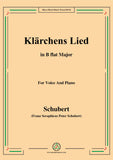 Schubert-Klärchens Lied,Love,D.210