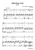 Schubert-Klärchens Lied,Love,D.210