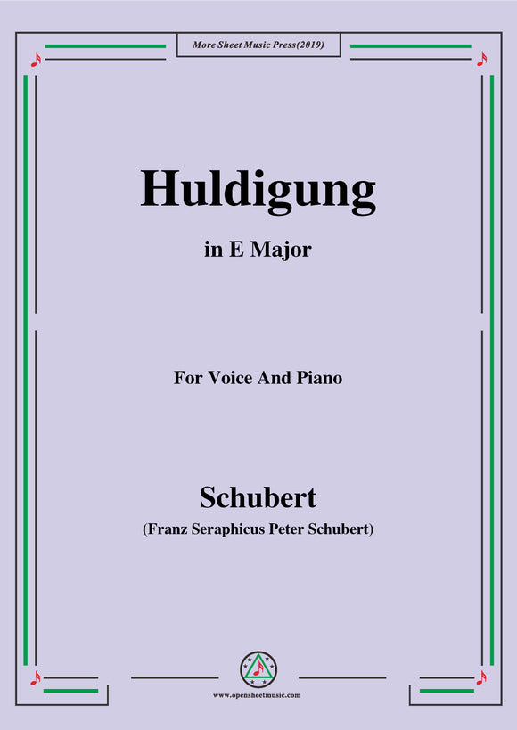 Schubert-Huldigung