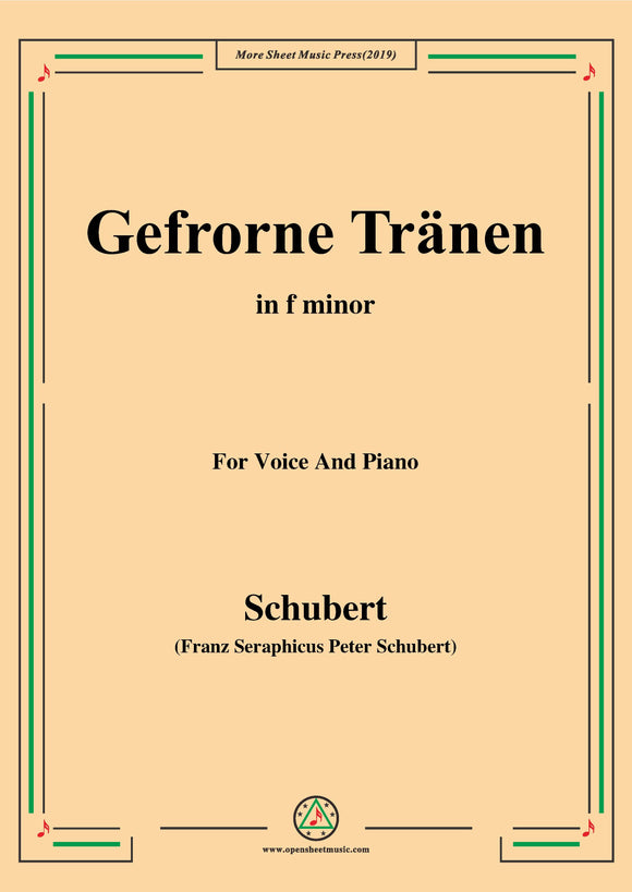 Schubert-Gefrorne Tränen,from 'Winterreise',Op.89(D.911) No.3