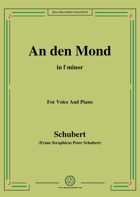 Schubert-An den Mond,Op.57 No.3(D.193)