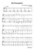 Schubert-Die Einsamkeit