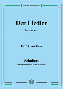 Schubert-Der Liedler,Op.38(D.209)