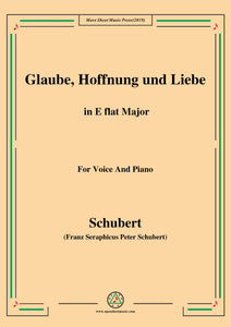 Schubert-Glaube,Hoffnung und Liebe,Op.97